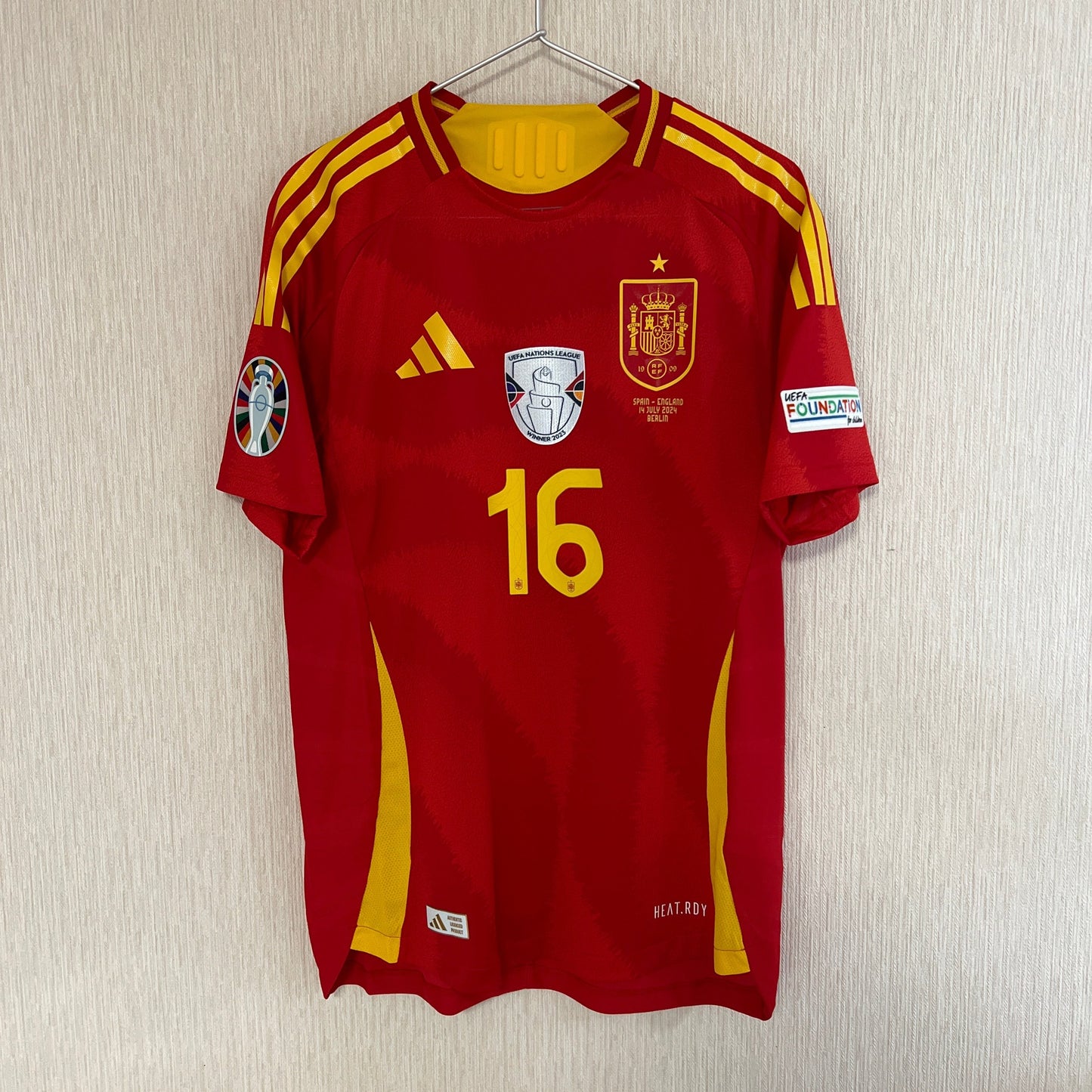 #16 RODRIGO | 24-25 Spain Home Player Issue EURO2024 Final