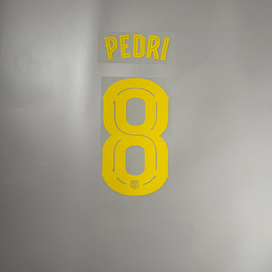 #8 Pedri | 25-26 FC Barcelona Home Name & Number set for UCL