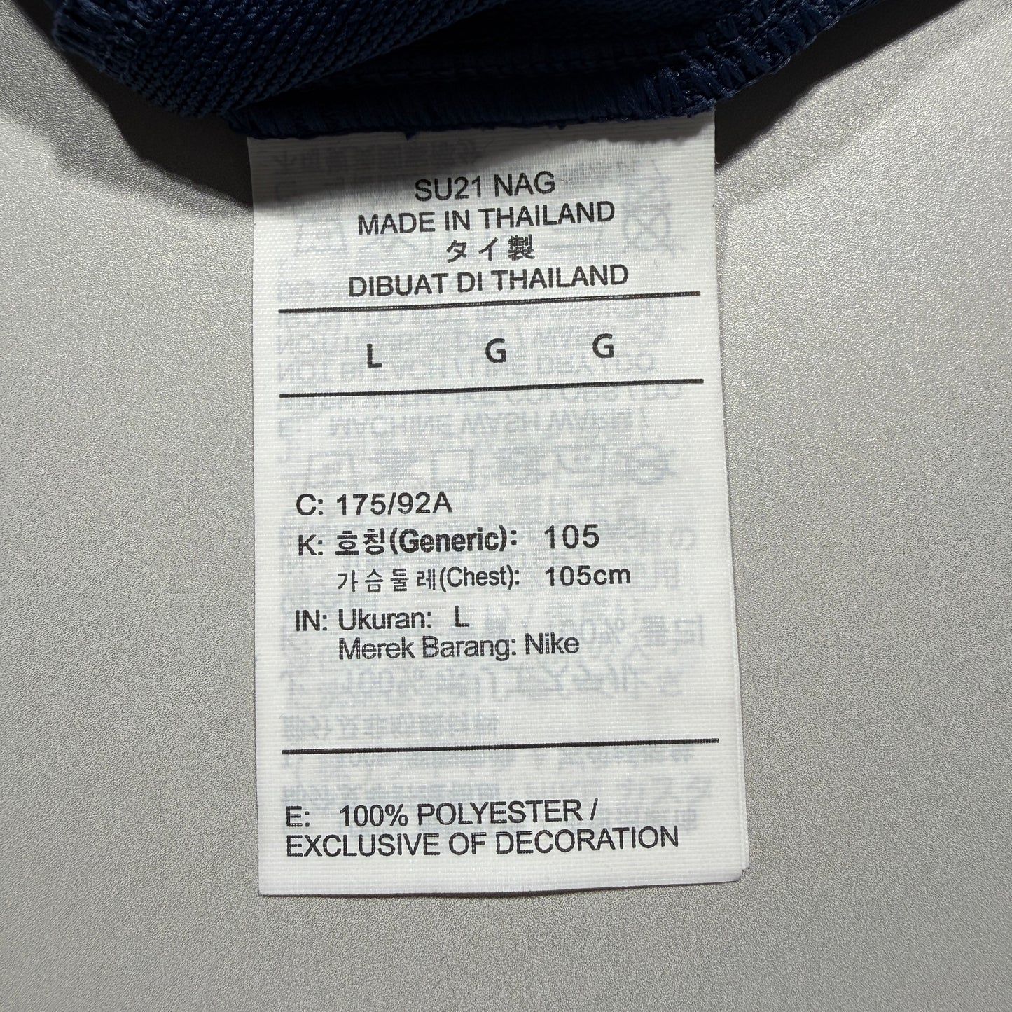 Official #30 Messi 21/22 PSG Home Authentic Shirt Champions League Size L