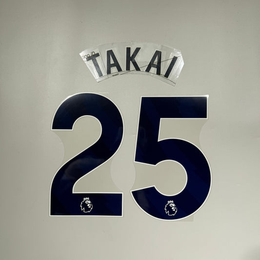 #25 Takai | 25-26 Tottenham Hotspur HOME Name & Number set