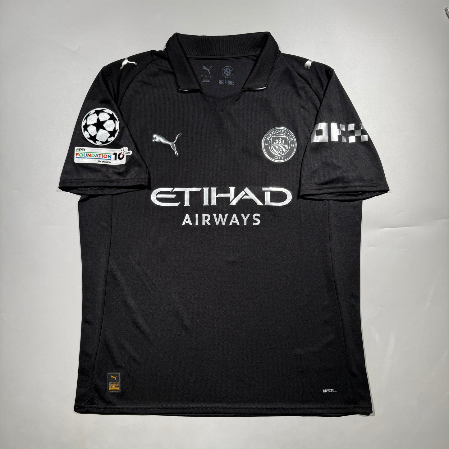 Official #10 Cherki 25/26 Manchester City Away Stadium Shirt Champions League Size L