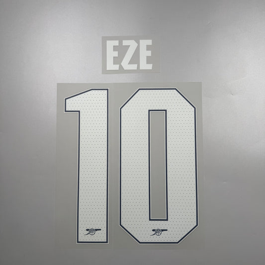 Official #10 Eze 25/26 Arsenal Home Name & Number set