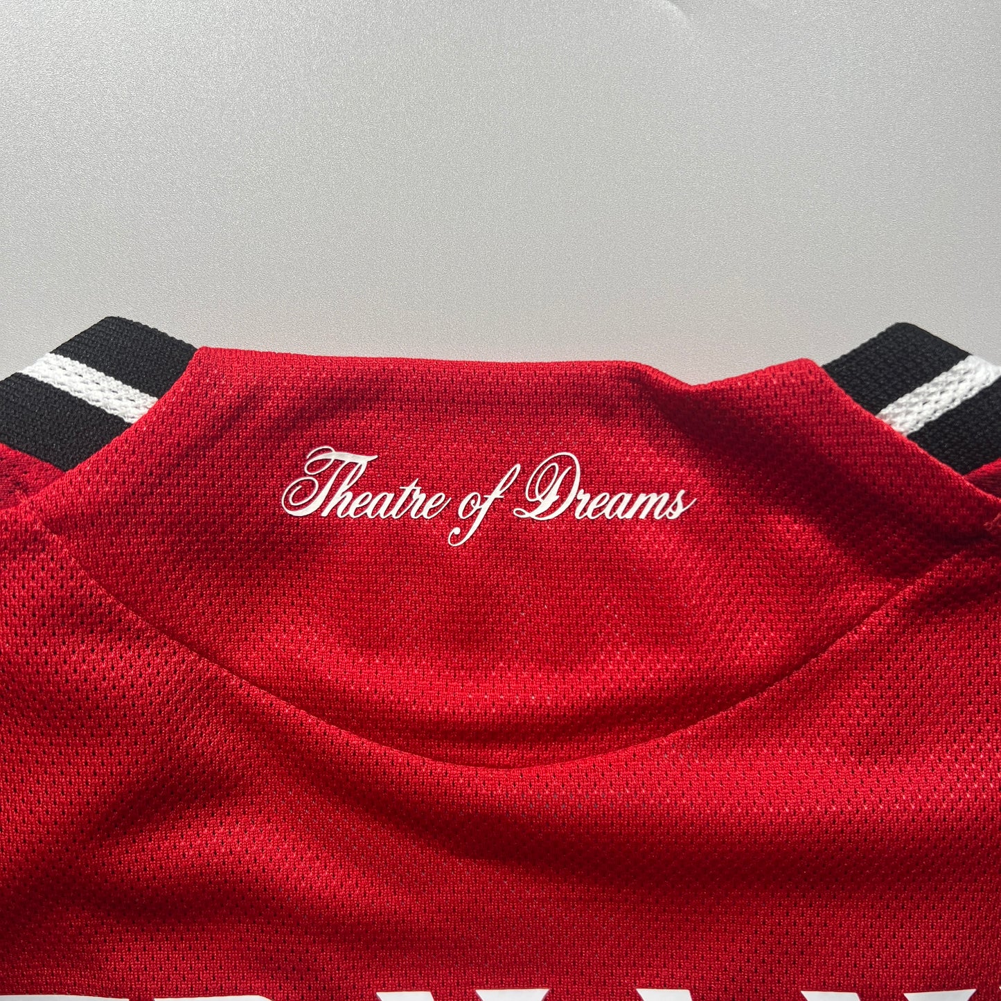 Official #8 B.Fernandes 25/26 Manchester United Home Authentic Shirt Long Sleeve FA Cup Size L(JP:2XL)