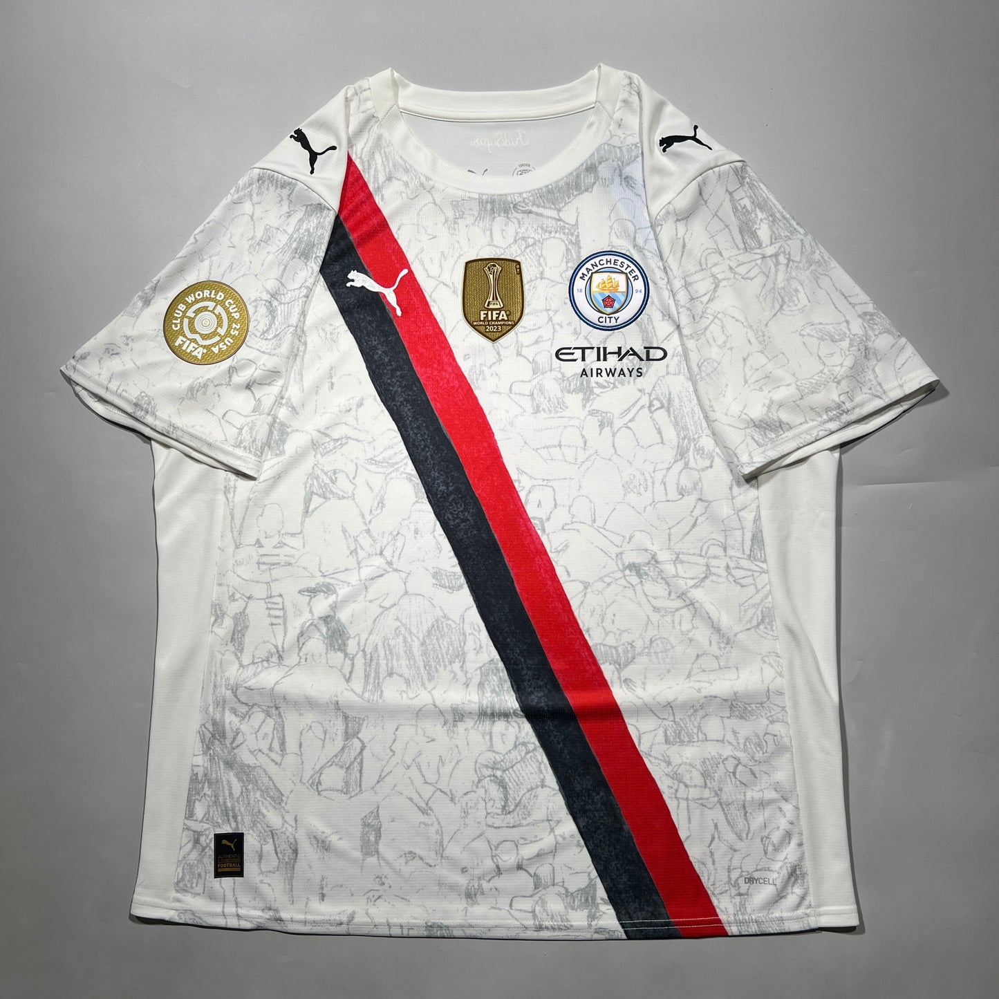 Official #9 Haalnd 25/26 Manchester City × KidSuper Limited Stadium Shirt FIFA Club World Cup 25 Size XL