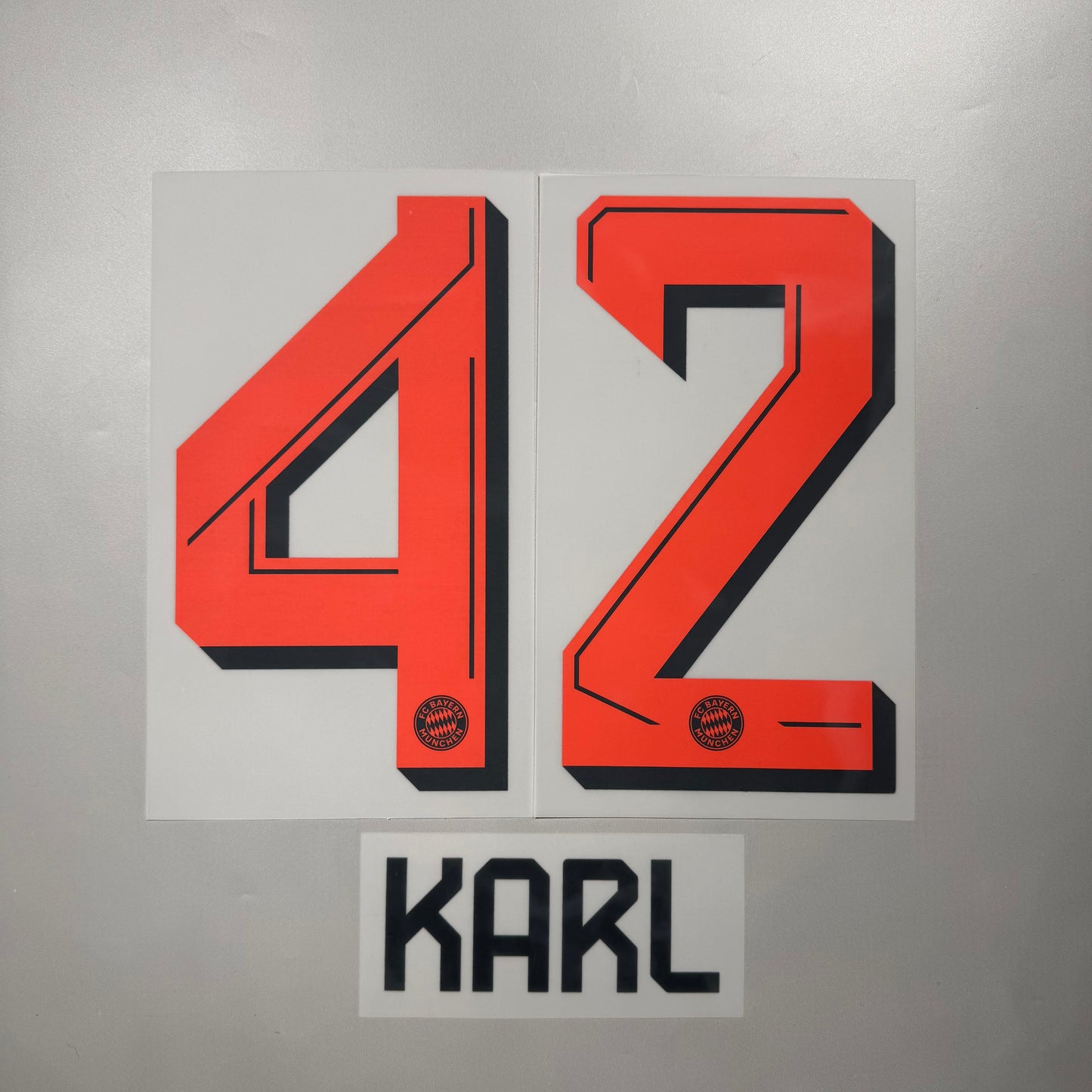 Official #42 Karl 25/26 FC Bayern Munchen Away Name & Number set