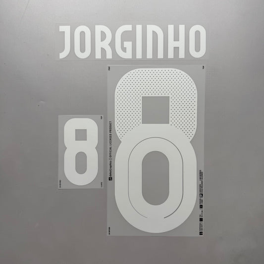 #8 Jorginho 2024 Italy Home Name & Number set