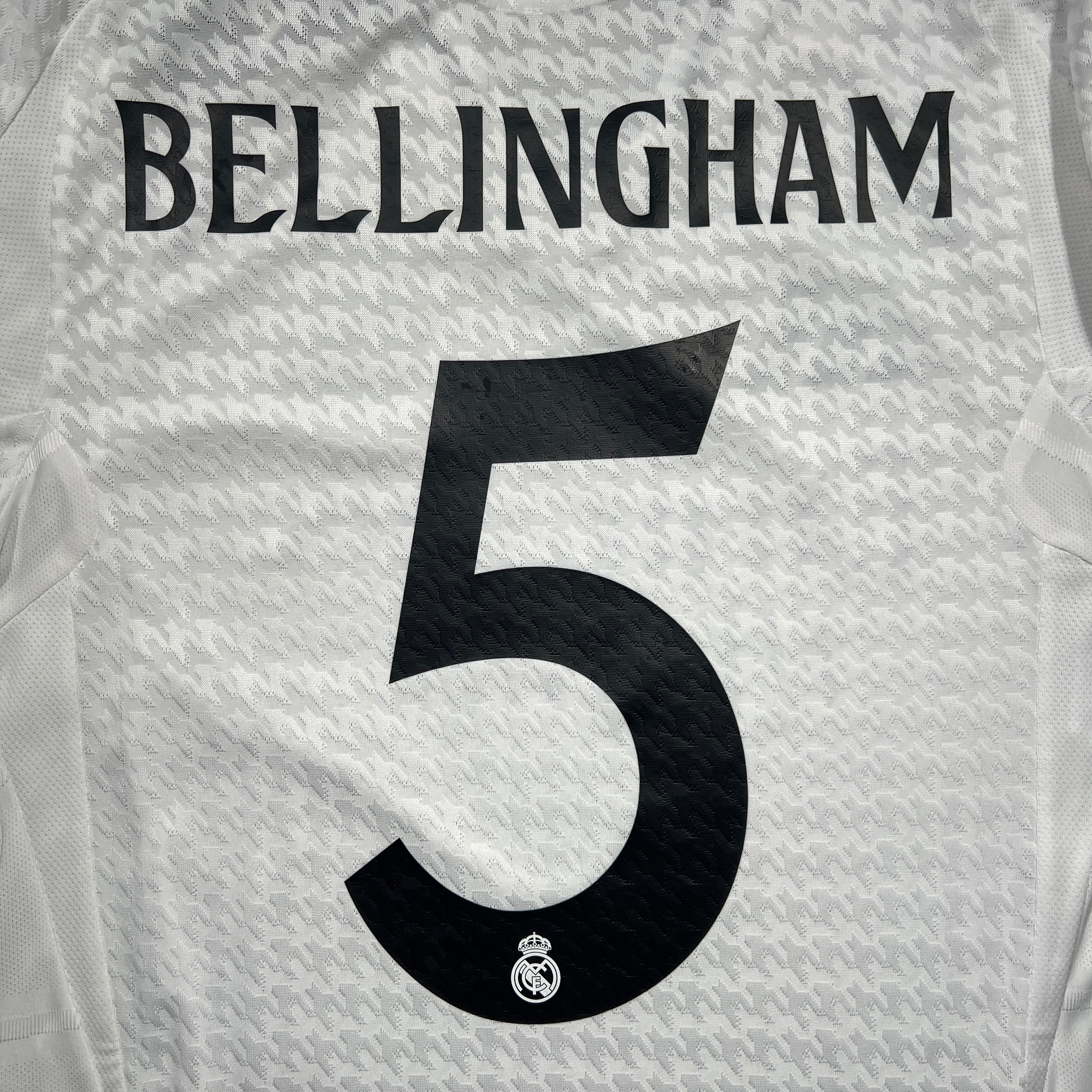 Official #5 Bellingham 24/25 Real Madrid Home Authentic Shirt Long