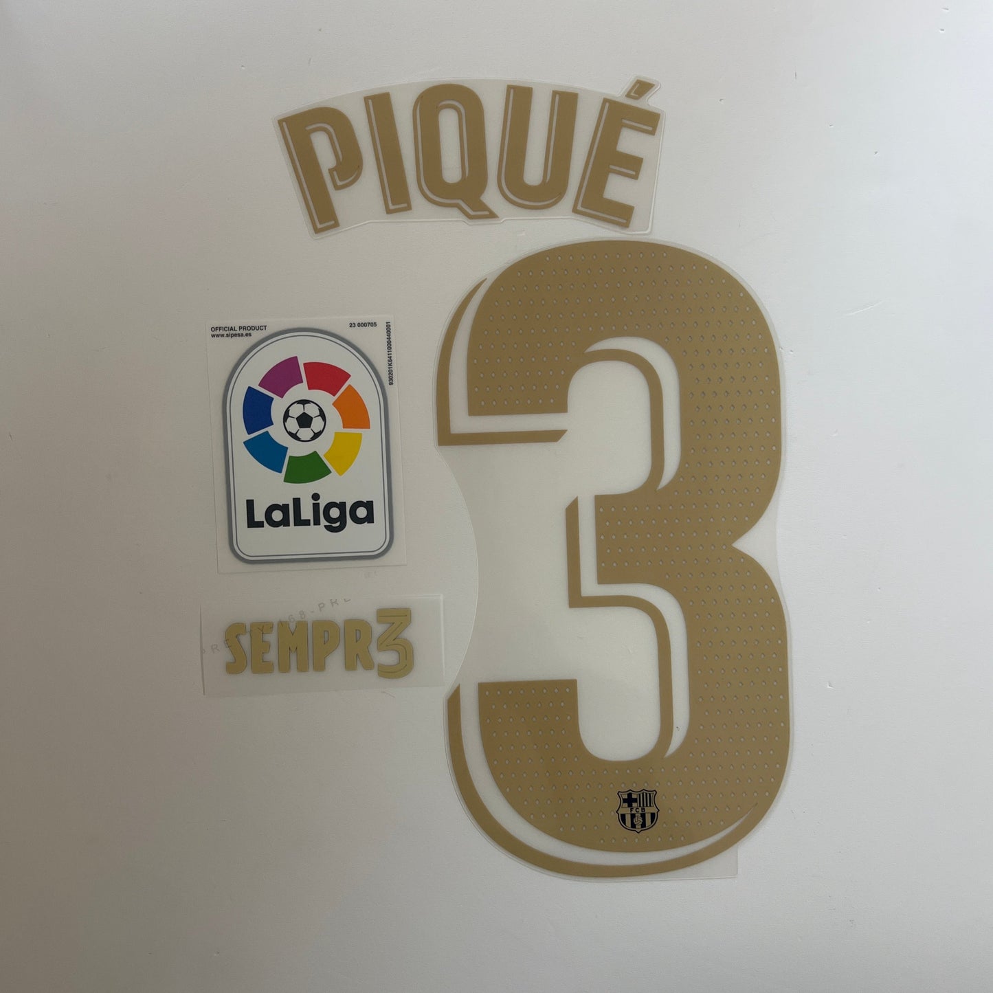 PIQUE 22-23 Barcelona Home Long sleeve Fan Issue Last Match