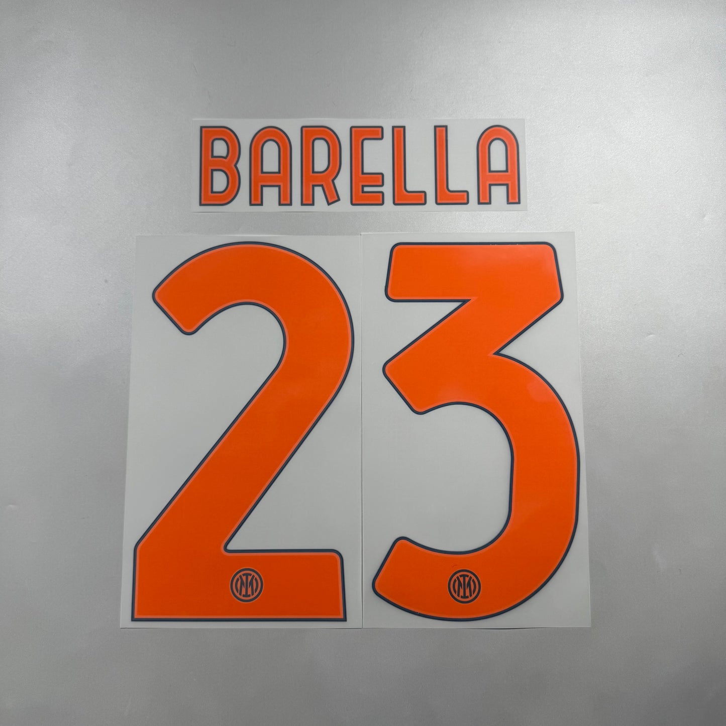 Official #23 Barella 25/26 Inter Milan 3rd Name and Number set