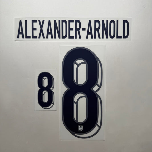#8 Alexander-Arnold 2024 England Home Name & Number set
