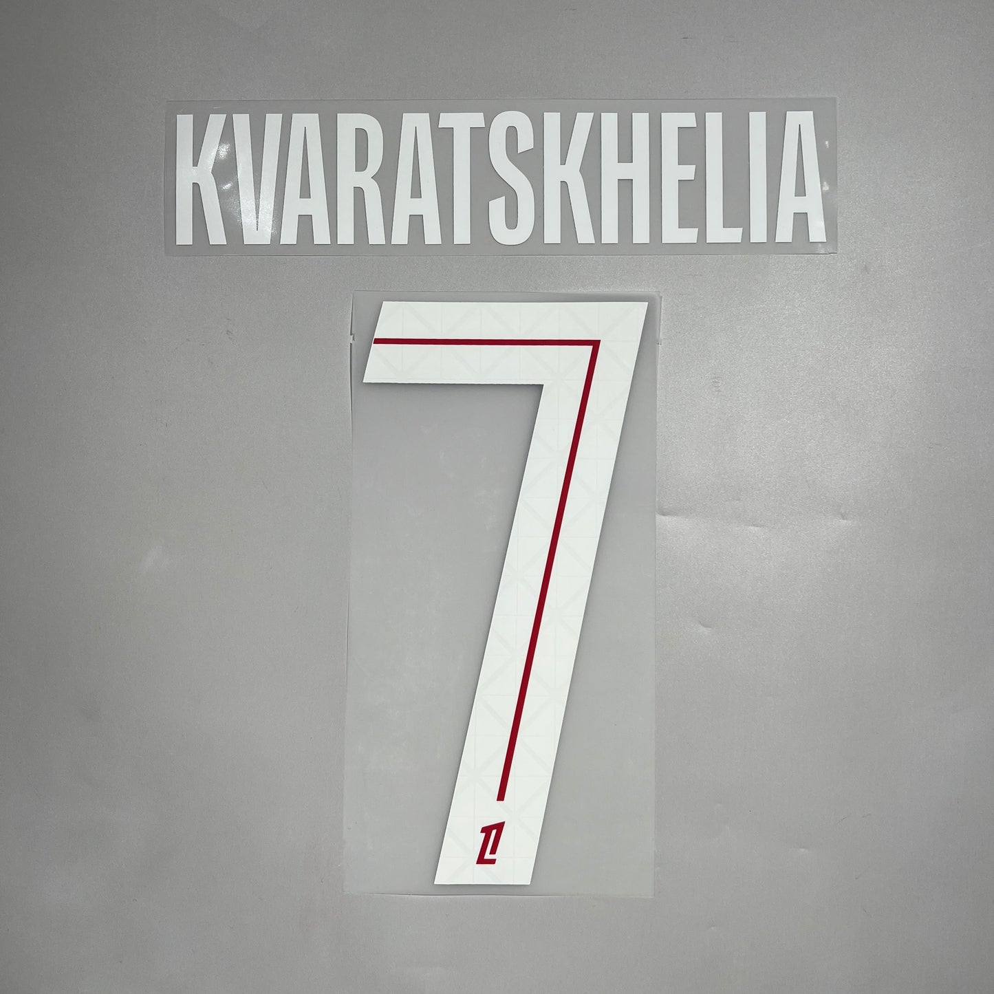 Official #7 Kvaratskhelia 25/26 Paris Saint-Germain Home Ligue 1 Font Full Patch set