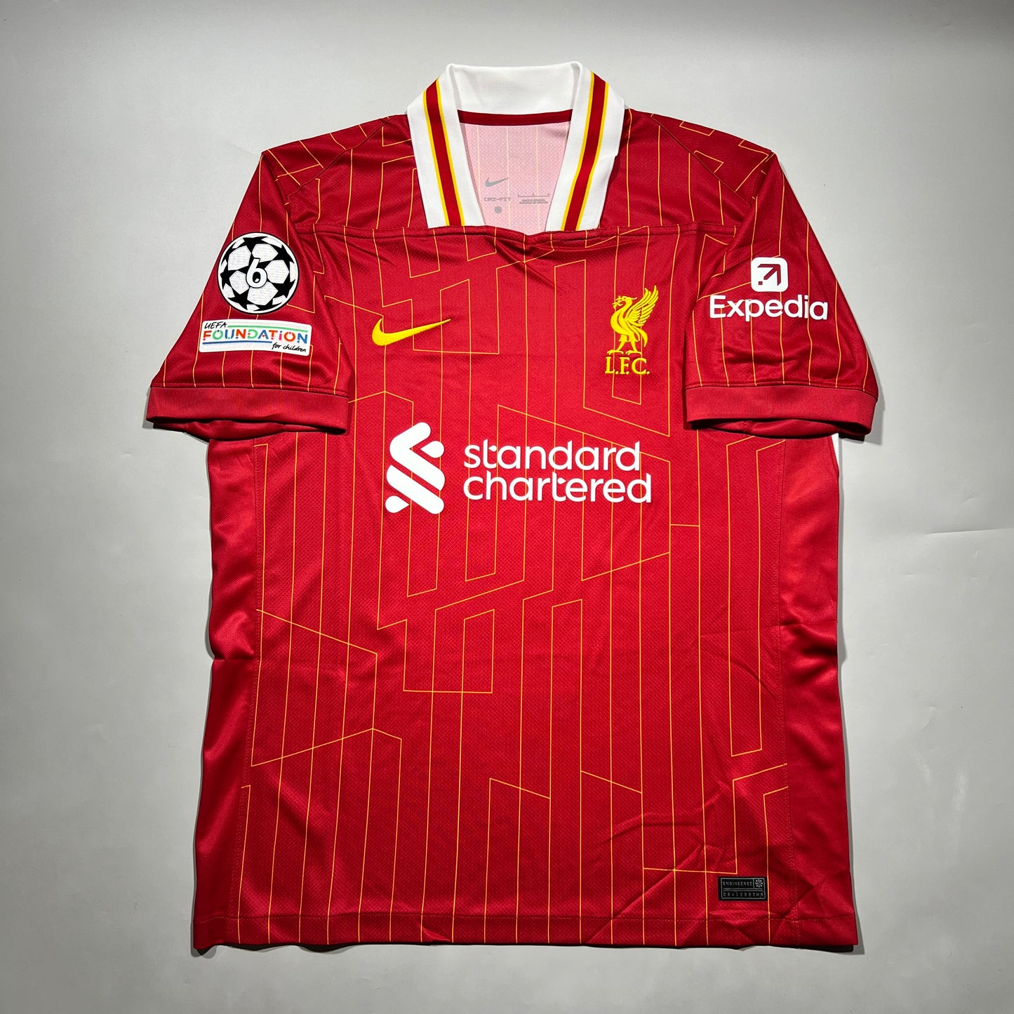 Official #11 M.Salah 24/25 Liverpool Home Stadium Shirt UCL