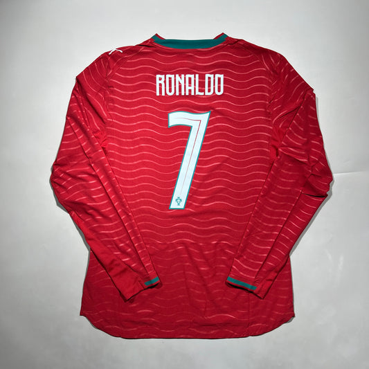Official #7 Ronaldo 2026 Portugal Home Authentic Shirt Long Sleeve