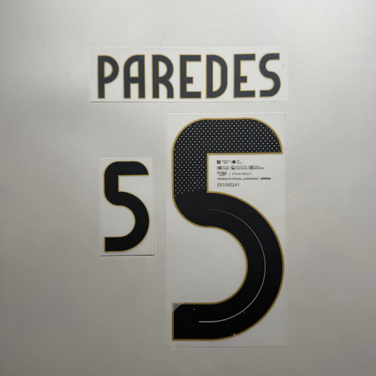 #5 Paredes 2024 Argentina Home Name & Number set Official