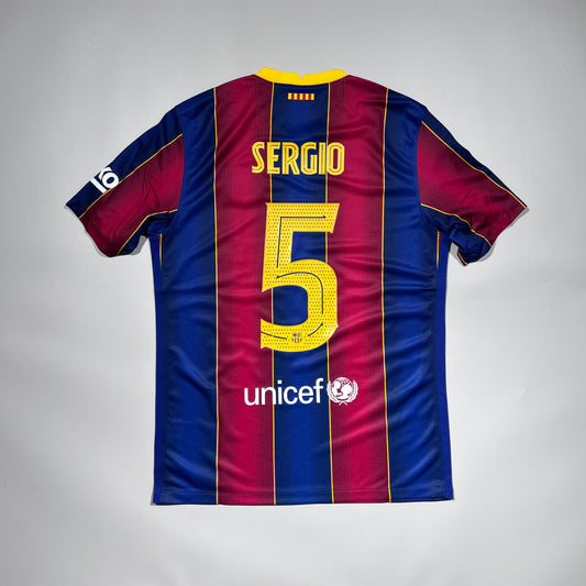 [Pre-Order] #5 Sergio | 20-21 FC Barcelona Home studium shirts Copa Del Rey