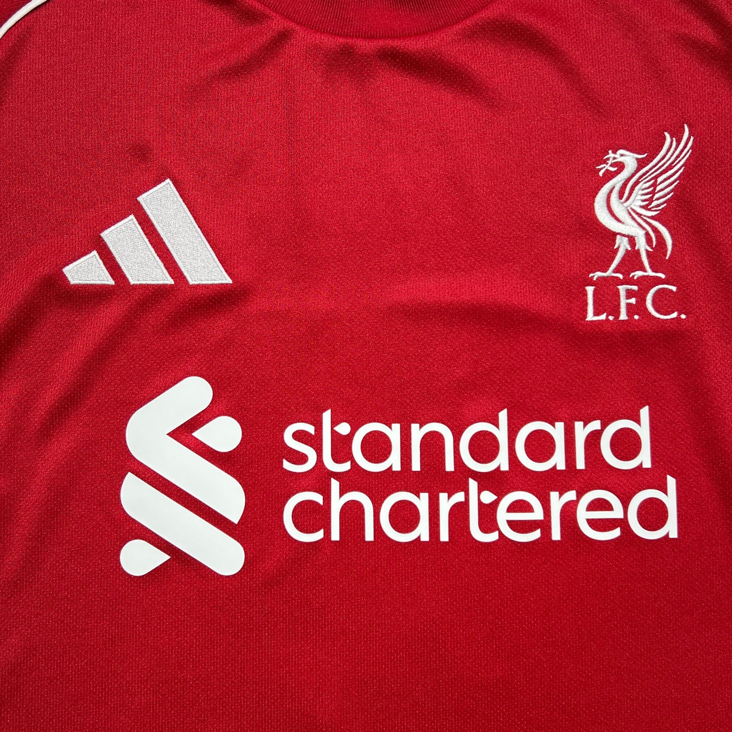 Official #4 Virgil 25/26 Liverpool Home Stadium Shirt UCL Size L (JP:2XL)