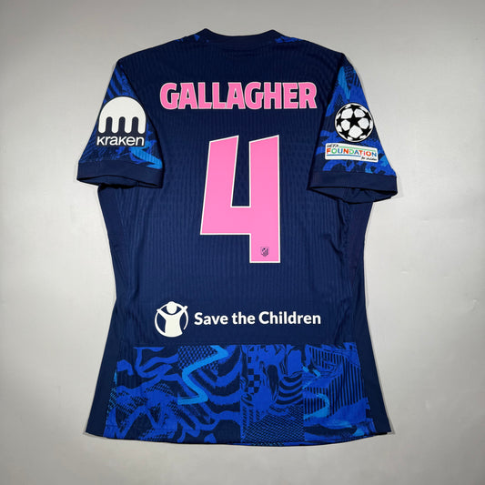Official #4 Gallagher 24/25 Atletico Madrid 3rd Kitroom Player Issue CL