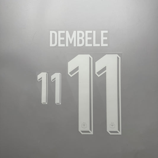 #11 Dembele 2024 France Home Name & Number set Official