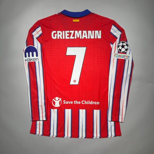 #7 Griezmann 24/25 Atletico Madrid Home Size XL Kitroom Player Issue CL Official