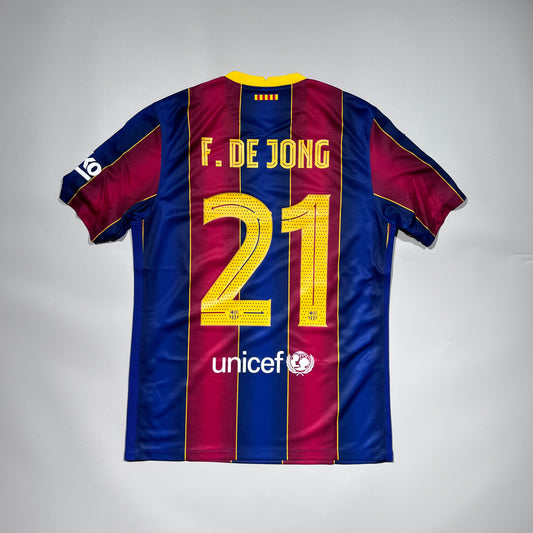 [Pre-Order] #21 F De Jong | 20-21 FC Barcelona Home studium shirts Copa Del Rey