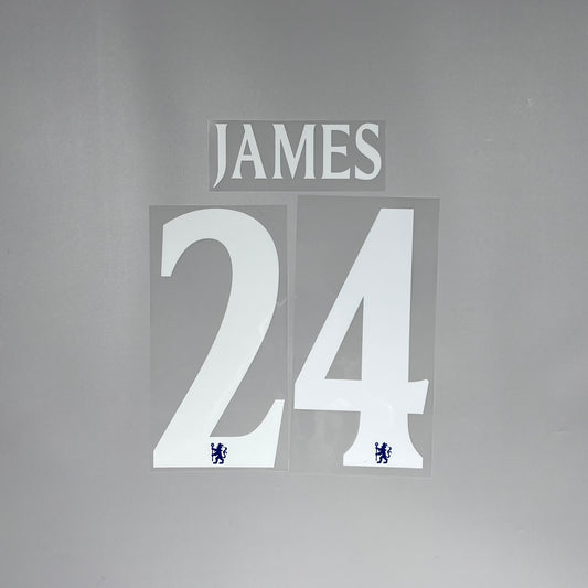 #24 James 25/26 Chelsea Home Club Name & Number set