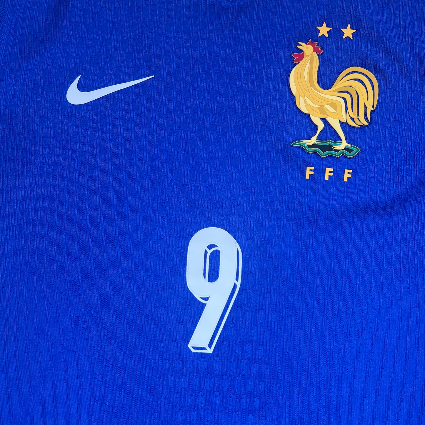 Official #9 Giroud 2024 France Home Authentic Shirt Size M