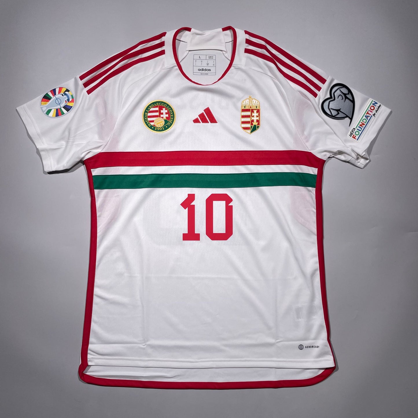 #10 Szoboszlai 22/23 Hungary Away Stadium Shirts