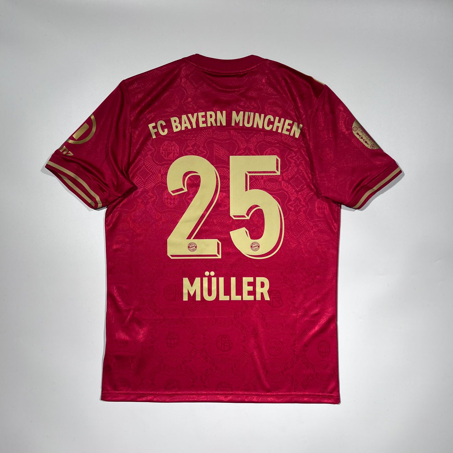 Official LIMITED #25 Muller 25/26 Bayern Munich 125th Anniversary Shirt EU Spec