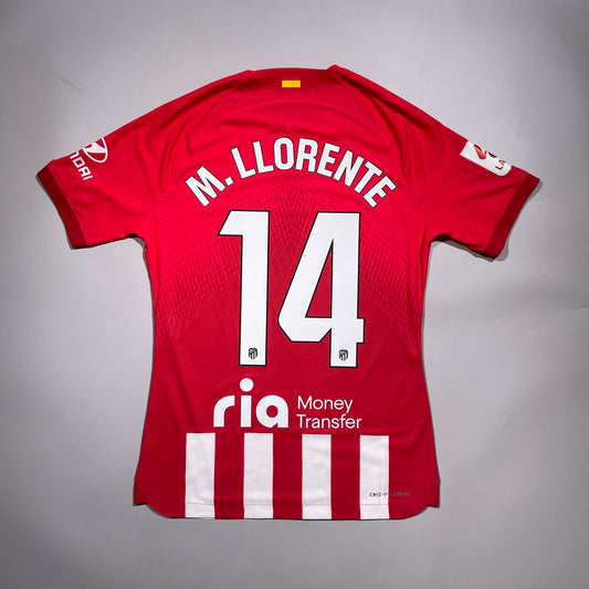 #14 M. Llorente 23/24 Atletico Madrid Home size M Kitroom Player Issue La Liga