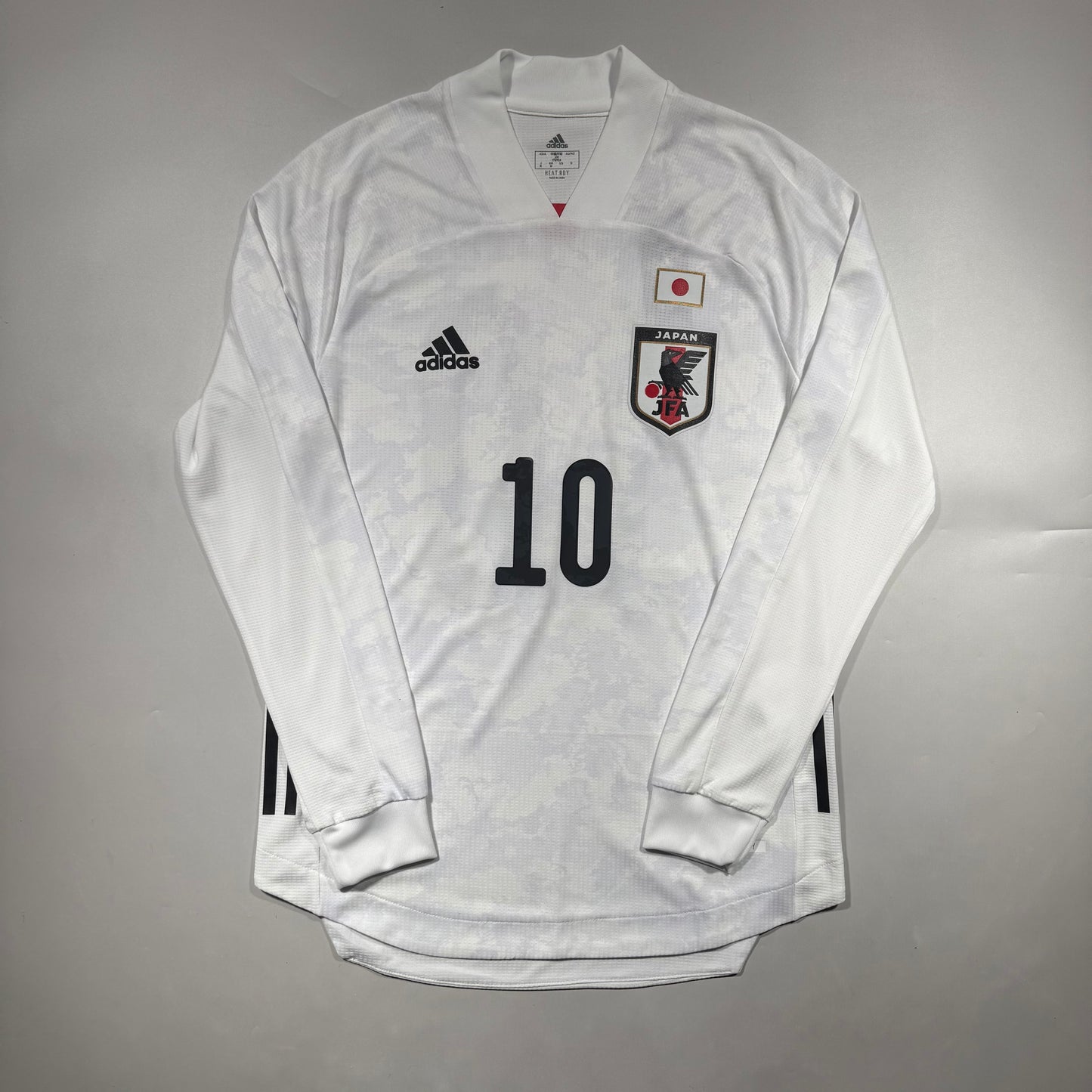 Official #10 Minamino 2020 Japan Away Authentic Shirt Long Sleeve Size S=JP:M