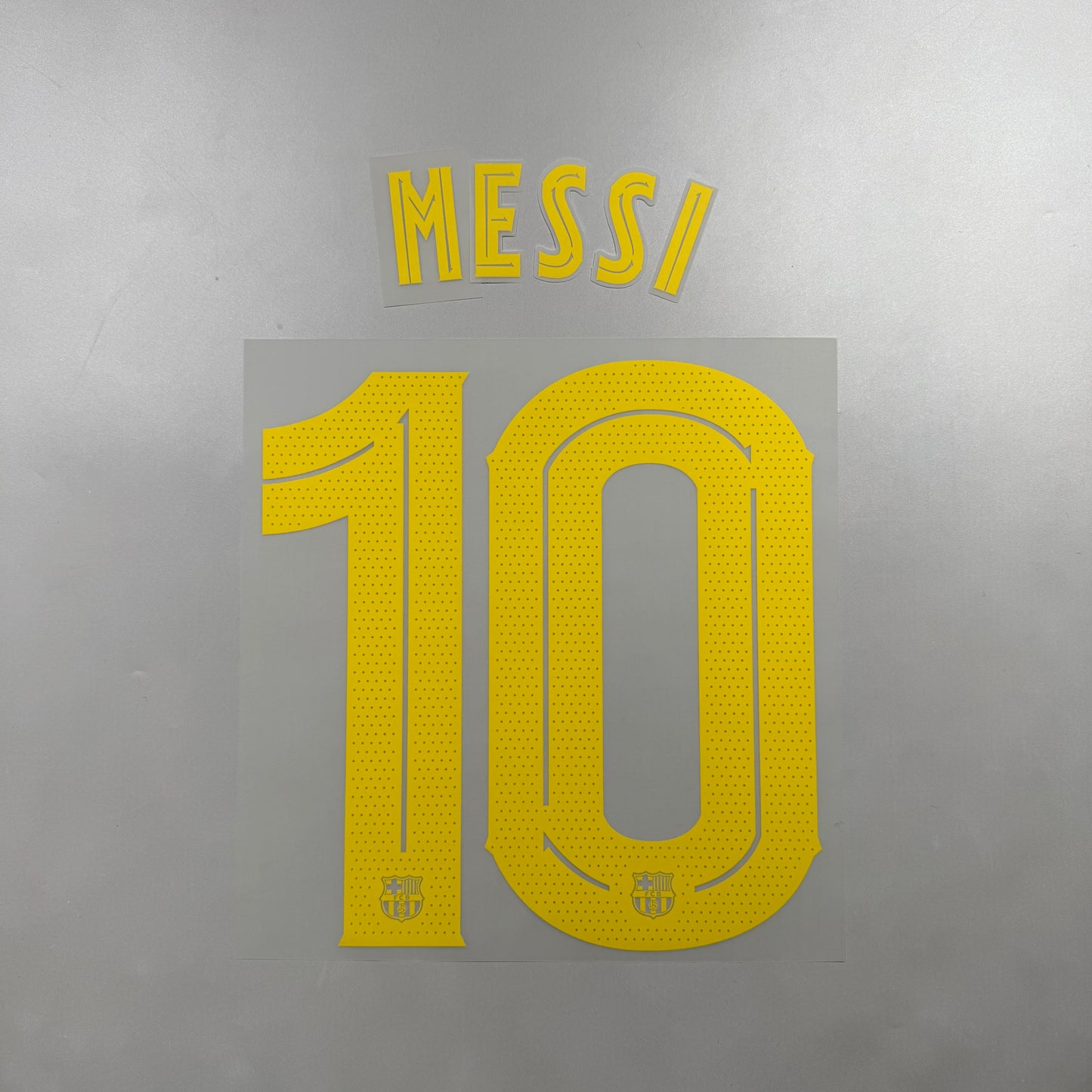 Official #10 Messi 25/26 FC Barcelona Home Name and Number set Club Font