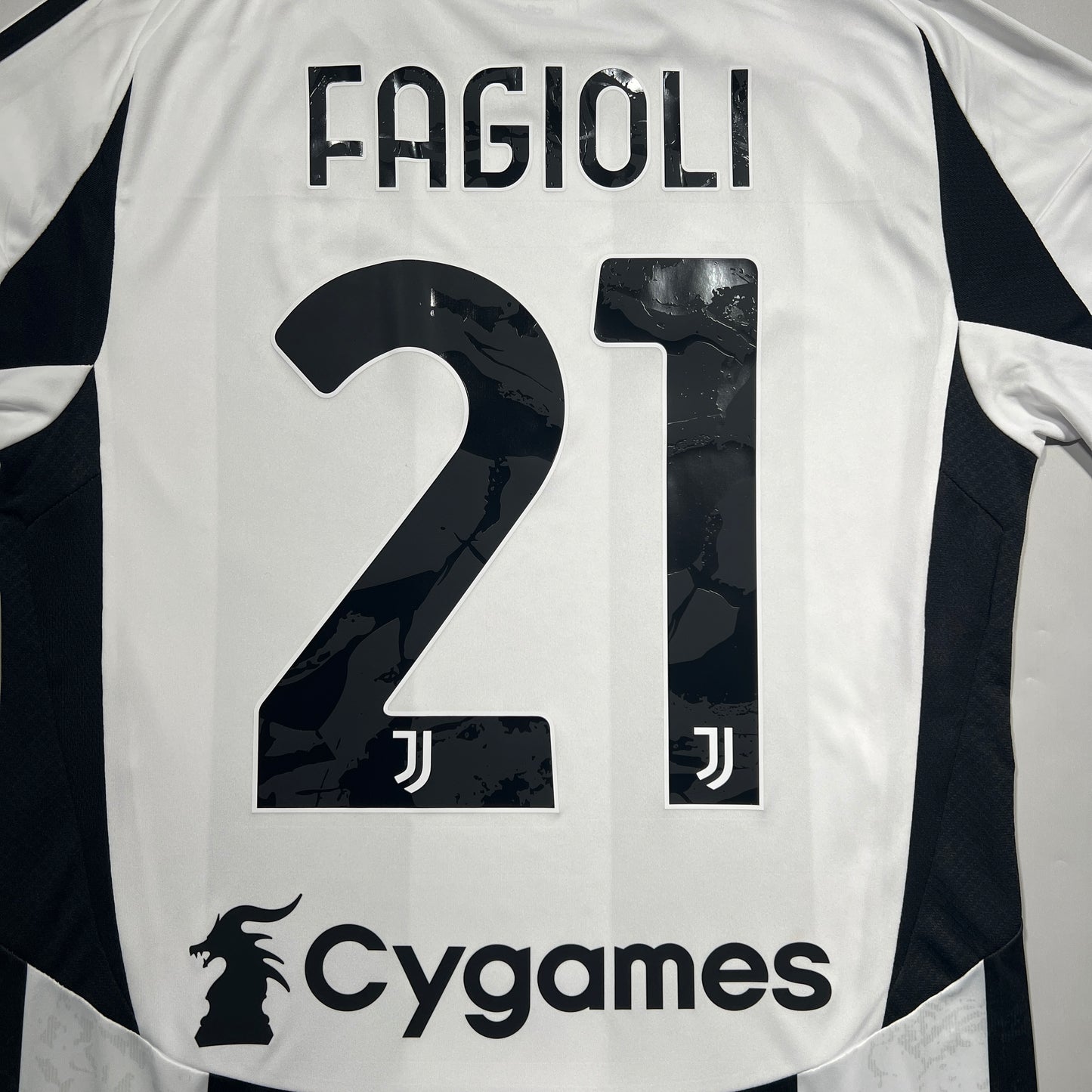 Official #21 Fagioli 24/25 Juventus Home Stadium Shirt Size S/M(JP:L)