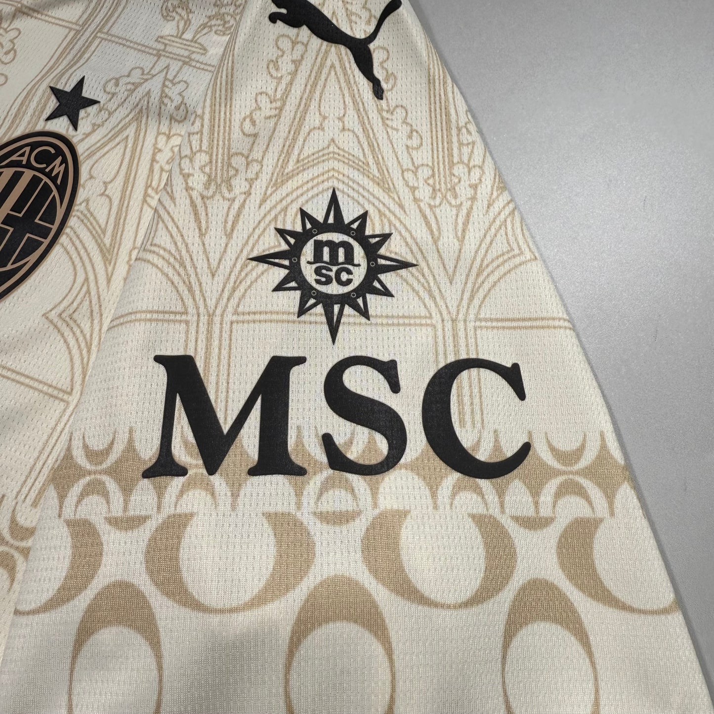 Official #7 Adli 23/24 AC Milan×Pleasures 4th Stadium Shirt Size L