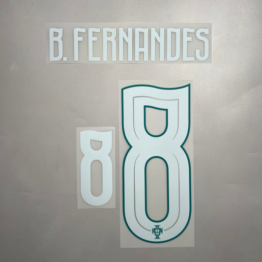 Official #8 B.Fernandes 2026 Portugal Home Name & Number set