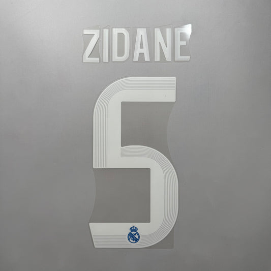 LIMITED #5 Zidane 25/26 Real Madrid 3rd Name and Number set Official