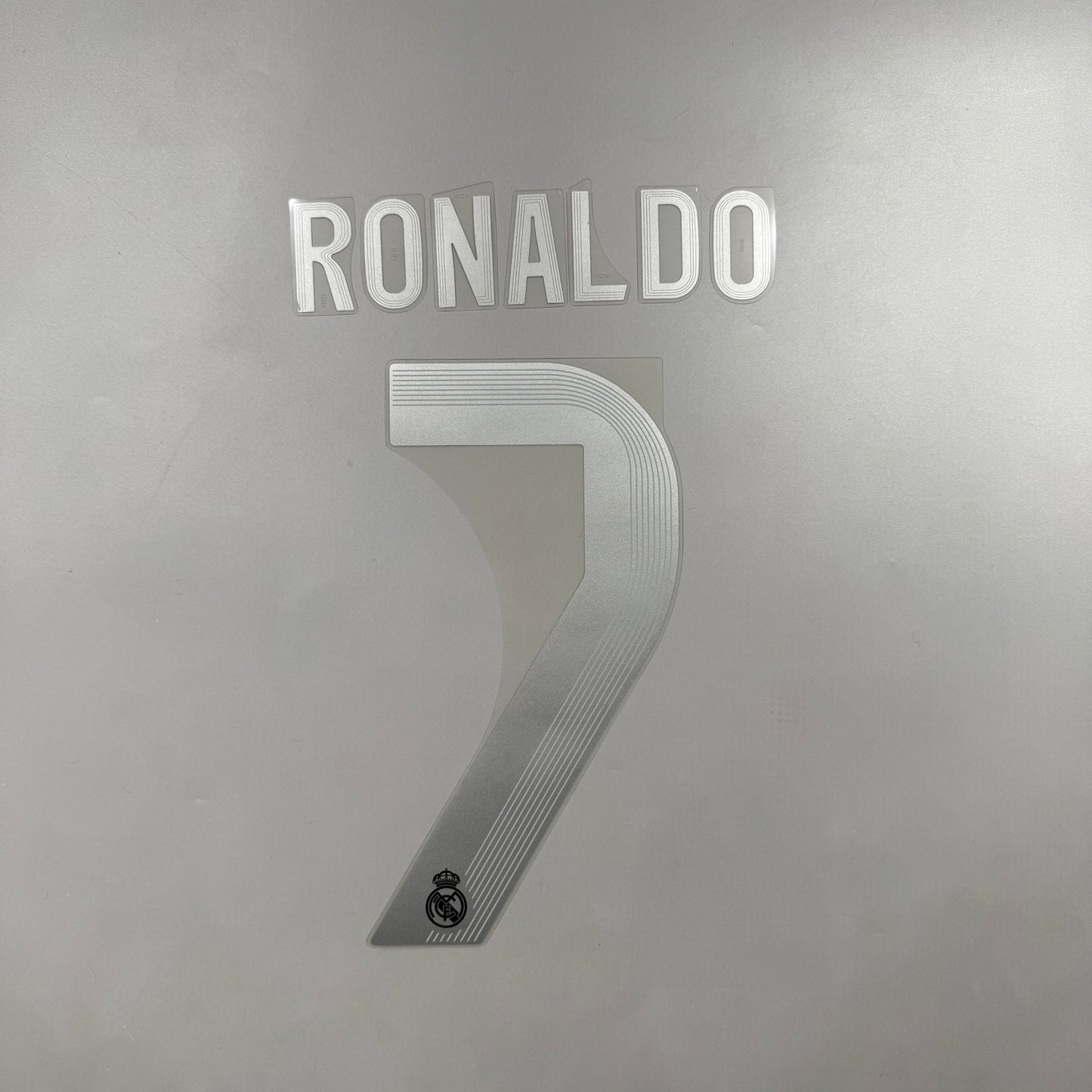 Official #7 Ronaldo 25/26 Real Madrid Away Name and Number set