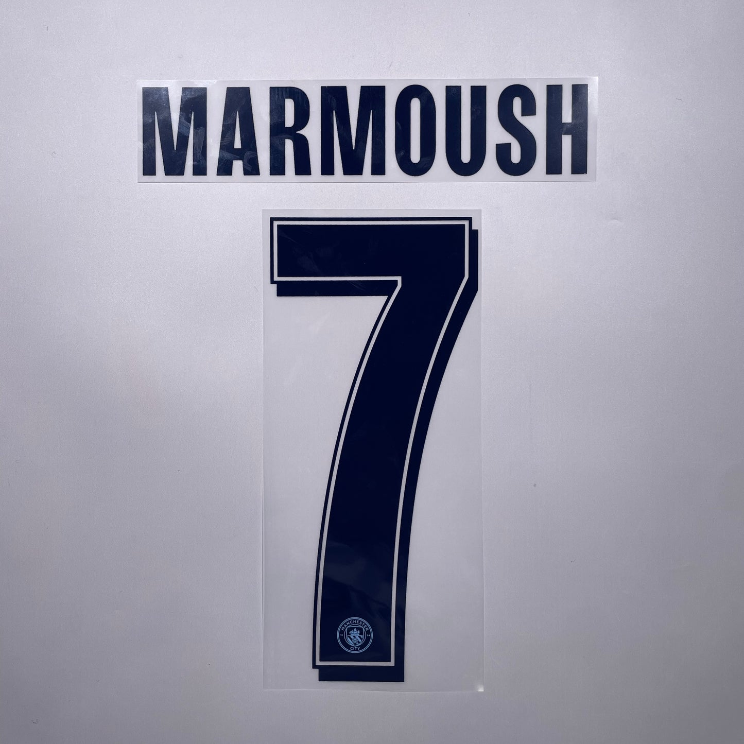#7 Marmoush 25/26 Manchester City Home Name & Number set Club Font