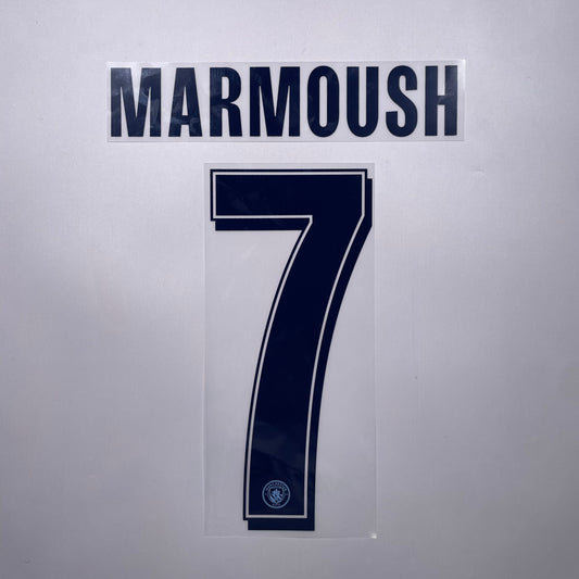 #7 Marmoush 25/26 Manchester City Home Name & Number set Club Font