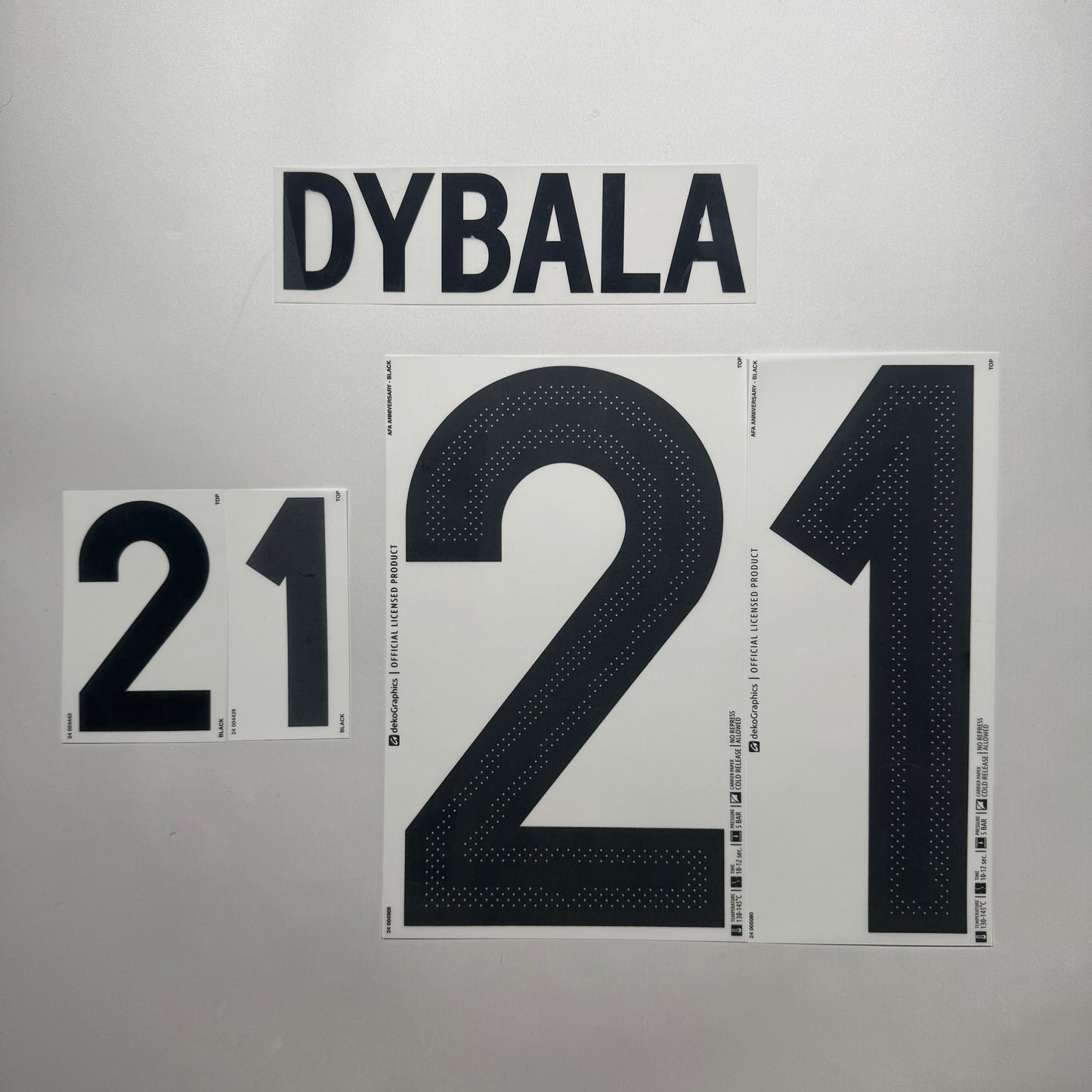 #21 Dybala 2024 Argentina 50th Anniversary Home Name & Number set Official