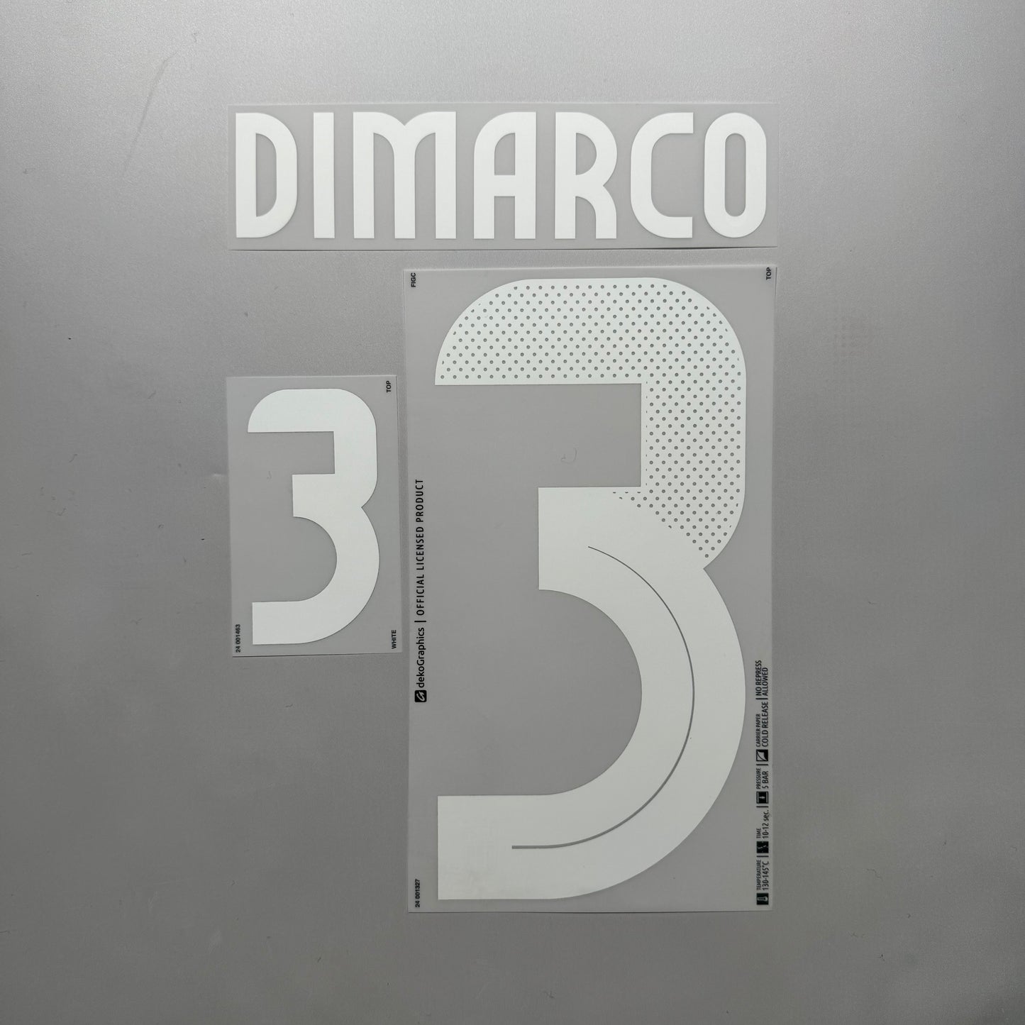#3 Dimarco 2024 Italy Home Name & Number set Official