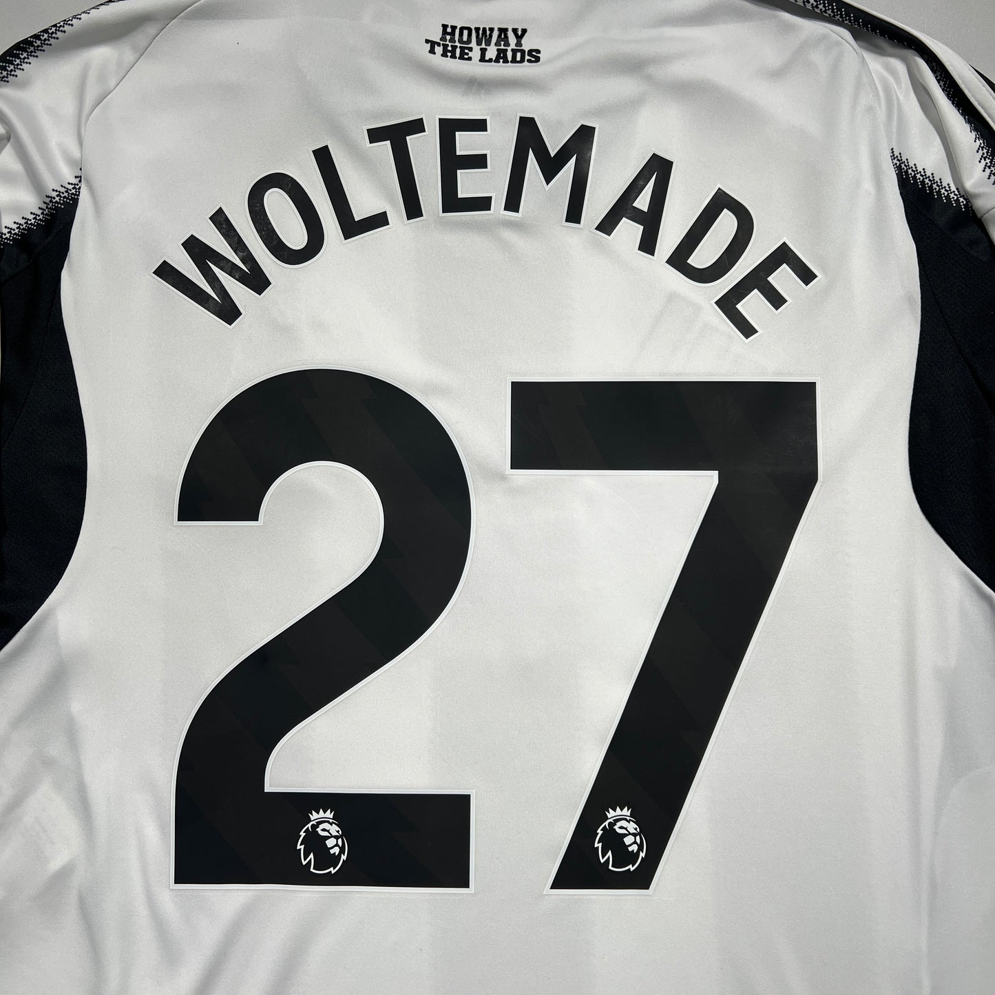 Official #27 Woltemade 25/26 Newcastle United Home Stadium Shirt Long Sleeve Size L（JP:2XL）
