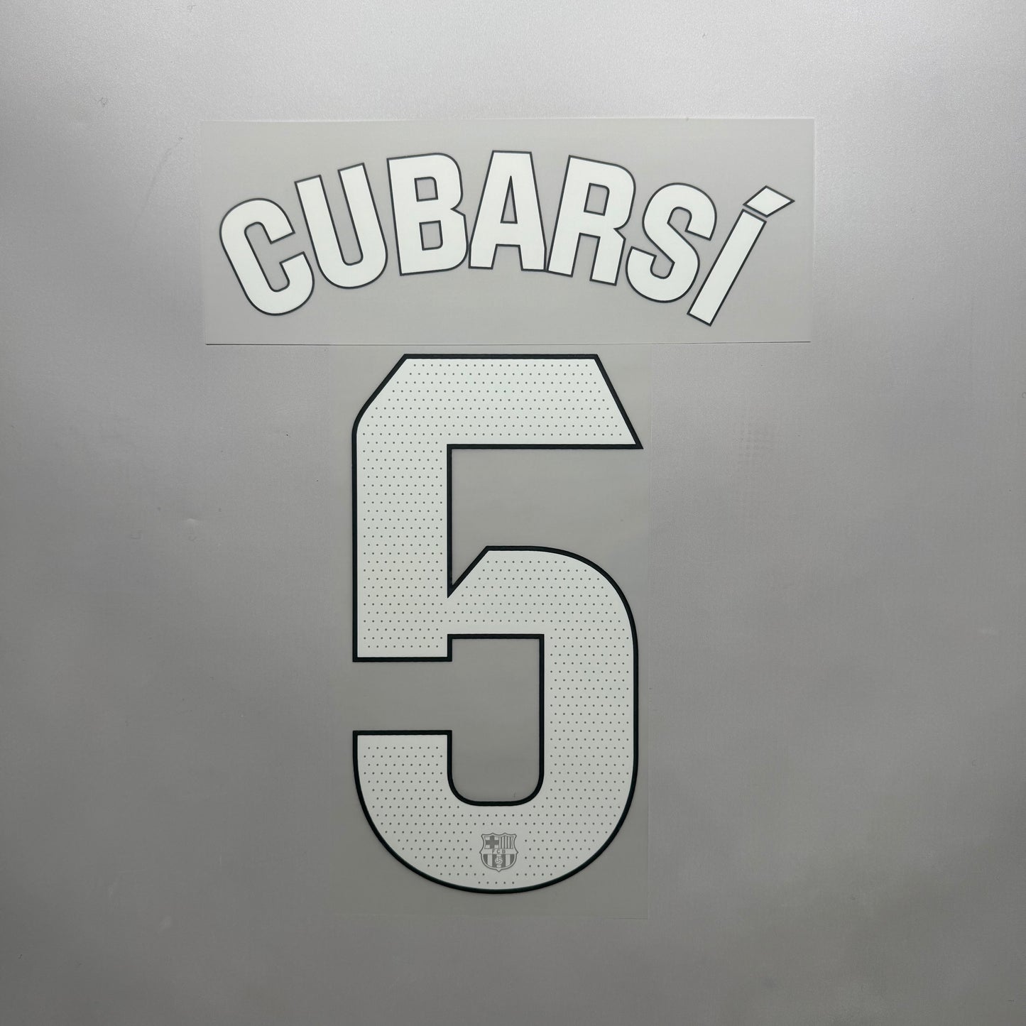 #5 Cubarsi 25/26 FC Barcelona 3rd Name & Number set La Liga Font Official