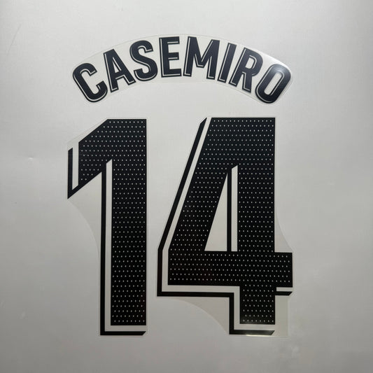 LIMITED #14 Casemiro 22/23 Real Madrid Home Name & Number set La Liga Font Official
