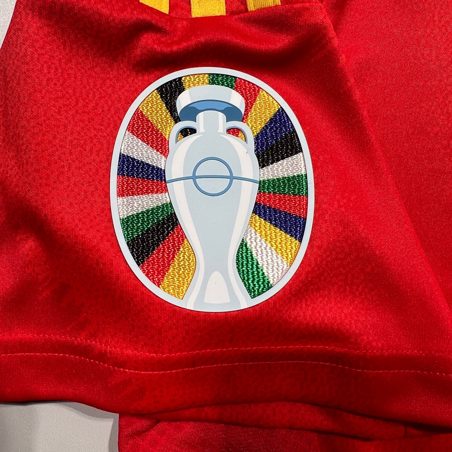 Official #19 Lamine Yamal 2024 Spain Home Stadium Shirt EURO2024 vs France Size JP:2XL
