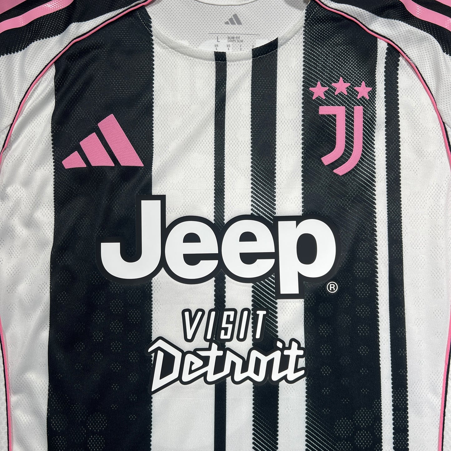 Official #10 Yildiz 25/26 Juventus Home Authentic Shirt Serie A EU Edition Size L（JP:2XL）