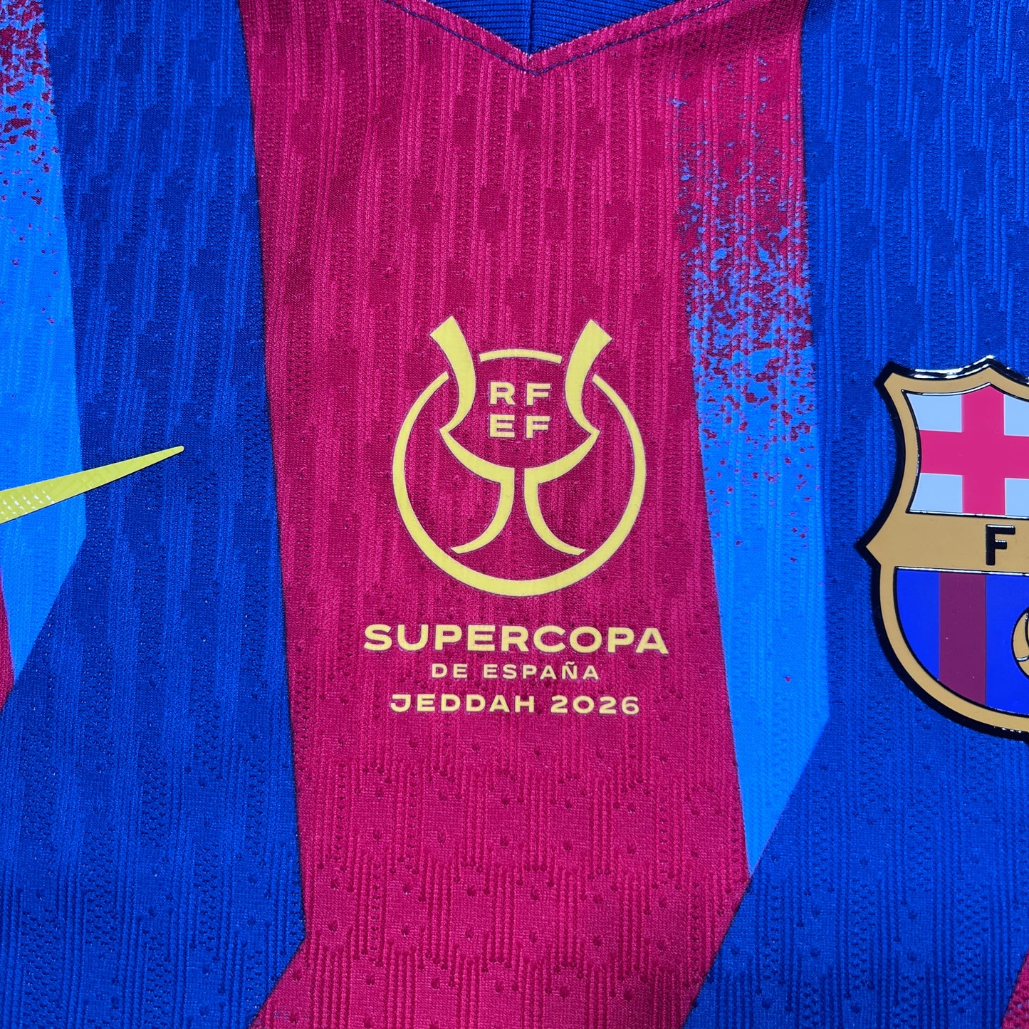 Official 25/26 FC Barcelona 4th Authentic Shirt Supercopa