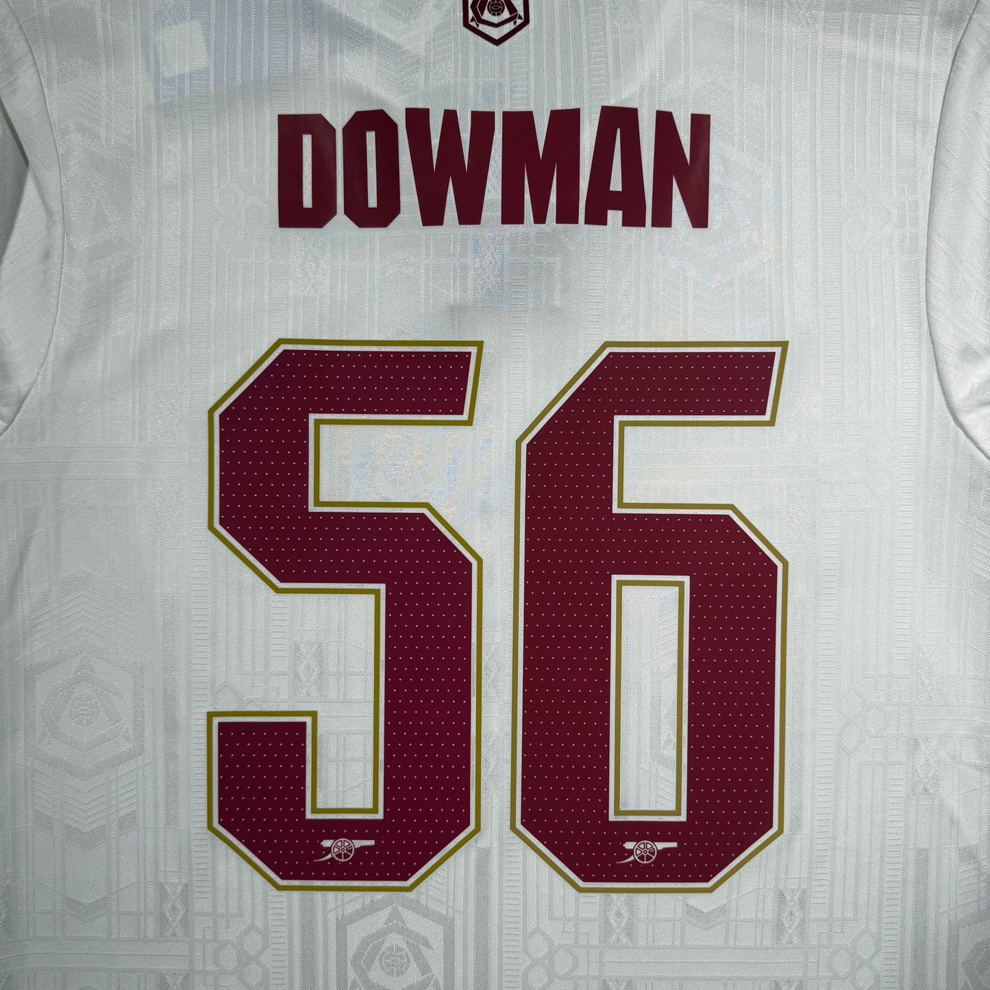 Official #56 Dowman 25/26 Arsenal 3rd Authentic Shirt EU Edition