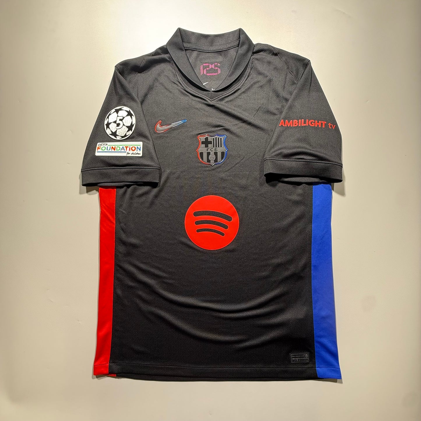 [Pre-Order] Official #9 Lewandowski 24/25 FC Barcelona Away Stadium Shirt UCL Nike FN8792-010