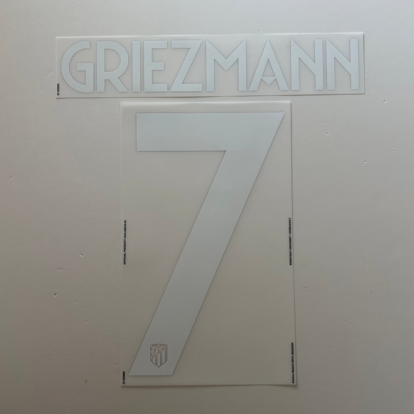 GRIEZMANN | 23-24 Atletico Madrid Home Kitroom Player Issue CL