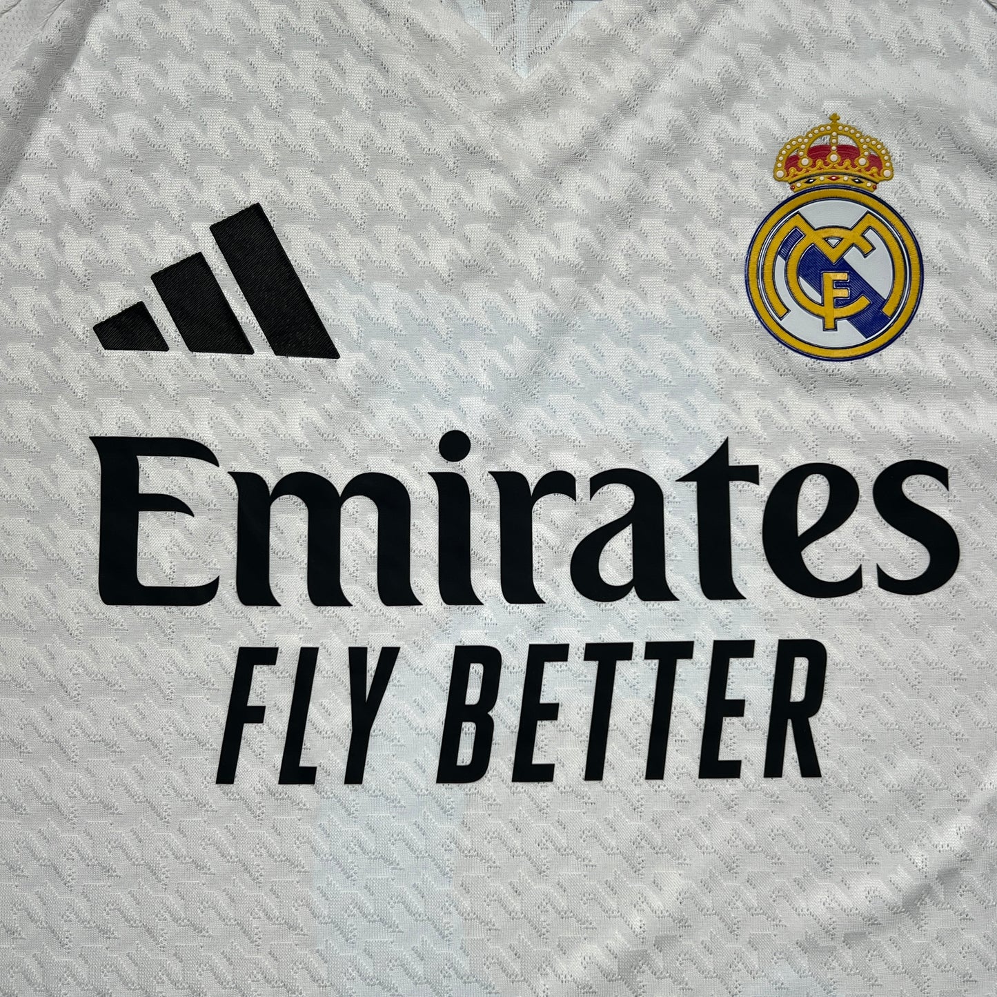 Official #5 Bellingham 24/25 Real Madrid Home Authentic Shirt Long Sleeve UCL Size M (JP:XL)